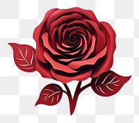 PNG Paper craft rose flower plant. AI generated Image by rawpixel.
