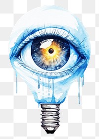 PNG Lightbulb eye light bulb eyeball. 