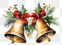 PNG A christmas bells white background celebration tradition