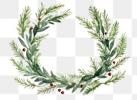 PNG Wreath christmas pattern plant