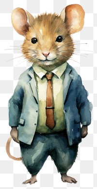 PNG Business rat animal rodent mammal. AI generated Image by rawpixel.