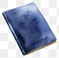 PNG Watercolor passport wallet white background publication. AI generated Image by rawpixel.