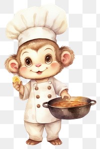 PNG Cartoon cute food cook. 