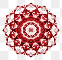 PNG Red kaleidoscope pattern white background accessories. AI generated Image by rawpixel.