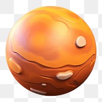 PNG Mars sphere ball white background. AI generated Image by rawpixel.