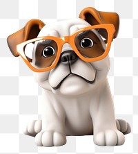 PNG Dog wearing glasses animal mammal cute. AI generated Image by rawpixel.