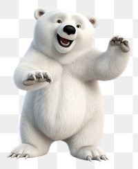 PNG Polar bear cartoon mammal white. 