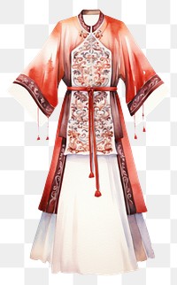 PNG Ancient chinese clothing fashion kimono blouse. 