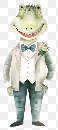 PNG Cartoon tuxedo animal suit. 