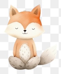 PNG Fox mental health animal cartoon mammal. 