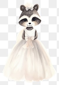 PNG Wedding raccoon drawing cartoon. AI generated Image by rawpixel.