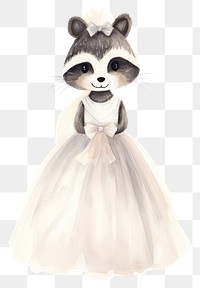 PNG Wedding raccoon drawing cartoon. 