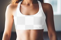 Women's activewear png, transparent mockup