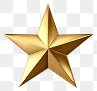 PNG 3D Golden star gold symbol 