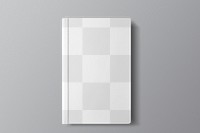 Book cover png mockup, transparent design