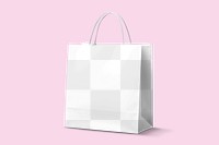 Png shopping bag mockup, transparent design