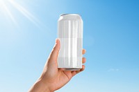 Soda can png transparent mockup