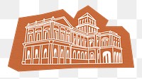 PNG Government building, architecture, line art illustration, transparent background