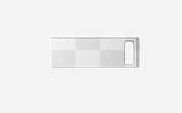 USB flash drive png mockup, transparent product