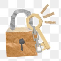 Lock and key, paper craft remix