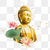 Buddha statue, spirituality creative remix