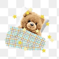 Cute teddy bear, creative remix