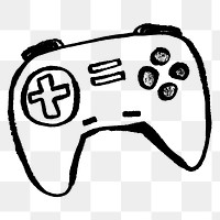 Gaming gear png doodle element, transparent background