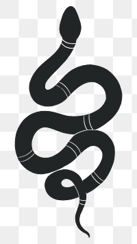 Aesthetic snake png, spiritual illustration, transparent background