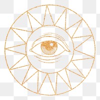 Celestial eyes png, spiritual illustration, transparent background