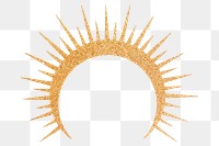 Sun ray png, spiritual illustration, transparent background