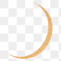 Crescent moon png, spiritual illustration, transparent background