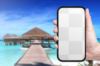 Png mobile phone mockup, transparent screen