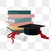 Higher education png, aesthetic illustration, transparent background