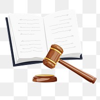 Legal system png, aesthetic illustration, transparent background