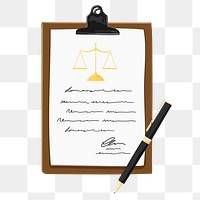 Legal system png, aesthetic illustration, transparent background