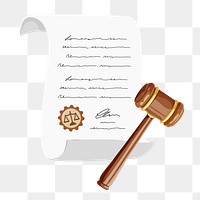 Legal system png, aesthetic illustration, transparent background