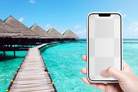 Png mobile phone mockup, transparent screen