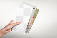 PNG Brochure, flyer mockup, transparent design