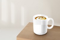 Png coffee mug mockup, transparent design