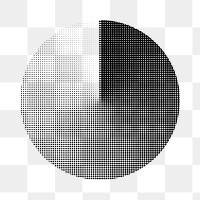 PNG Halftone element effect, transparent background