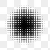 PNG Halftone element effect, transparent background