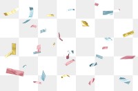 PNG Confetti overlay effect, transparent background