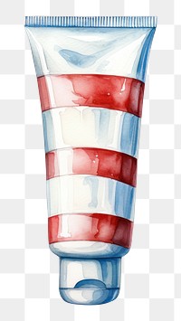 PNG Toothpaste container bottle striped pattern. 