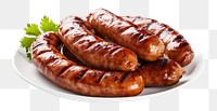 PNG Pork sausage grilled meat. 