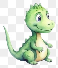 PNG  Cute dinosaur reptile cartoon animal. AI generated Image by rawpixel.