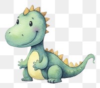 PNG Cute dinosaur reptile cartoon animal. 