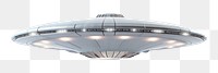 PNG Alien spaceship white background architecture illuminated