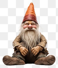 PNG Gnome white background celebration portrait. AI generated Image by rawpixel.