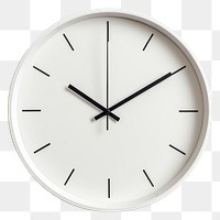 PNG Minimalist wall clock white deadline. 