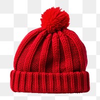 PNG Red knitted sweater beanie winter. AI generated Image by rawpixel.